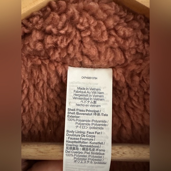 Madewell Rust Quilted Jacket with Sherpa lining - Picture 4 of 4